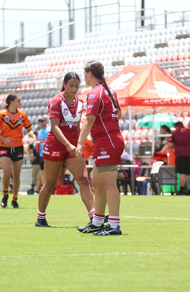 Tia Molo. Harvey Norman under-17s action between the Tigers and Dolphins, Sunday, February 11, 2024.