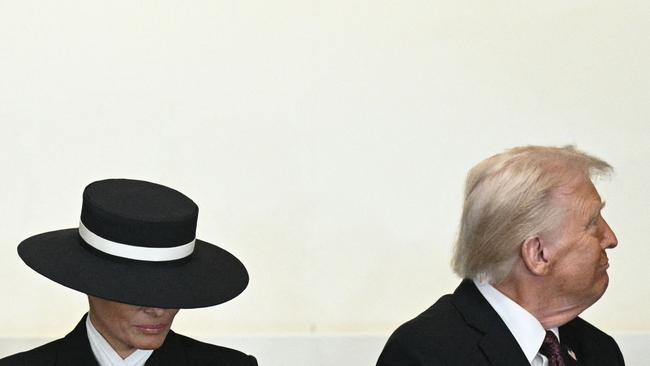 US President Donald Trump and First Lady Melania Trump attend a luncheon following the inauguration ceremony. Picture: AFP