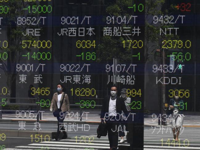 Markets were down around the world. Picture: AFP