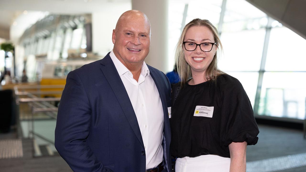 Brandon Hockey, Tamara Mullen at the YP Gold Coast City Leaders Forum, 2023. Picture: Celeste Humphrey