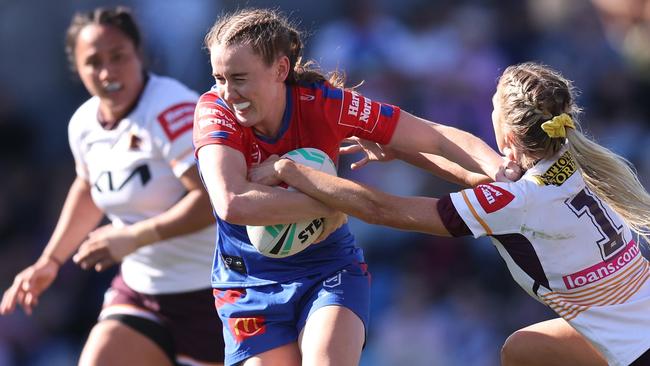 Tamika Upton is one of only four Knights to earn Dally M team of the year nominations despite their dominant season. Picture: Scott Gardiner/Getty Images