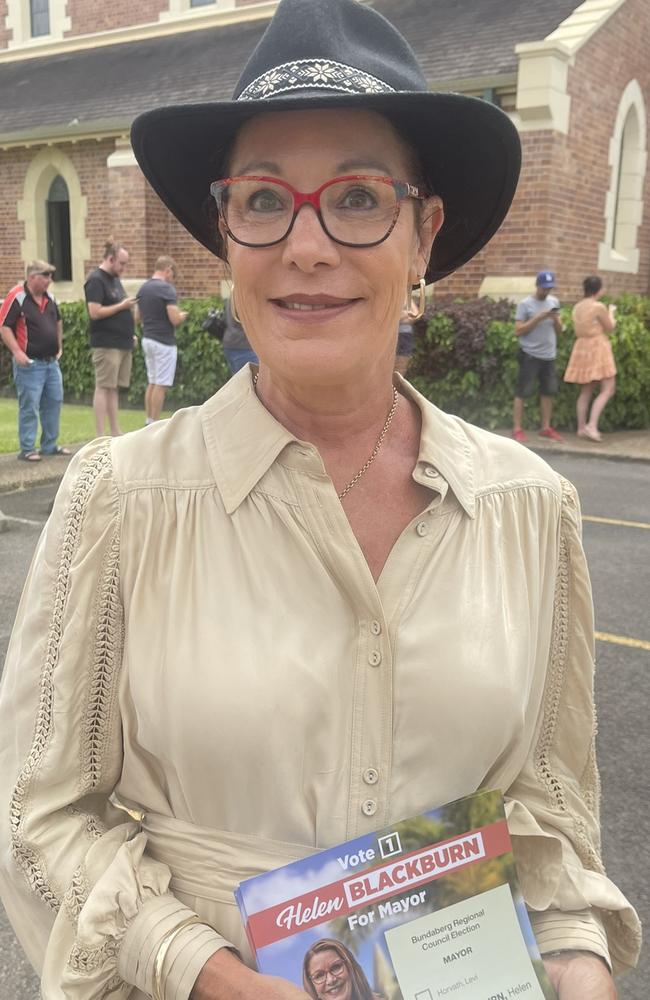 Mayoral candidate Helen Blackburn was bullish about her prospects on the final day of polling, saying there was a strong sentiment for change among the voters with whom she had spoken.