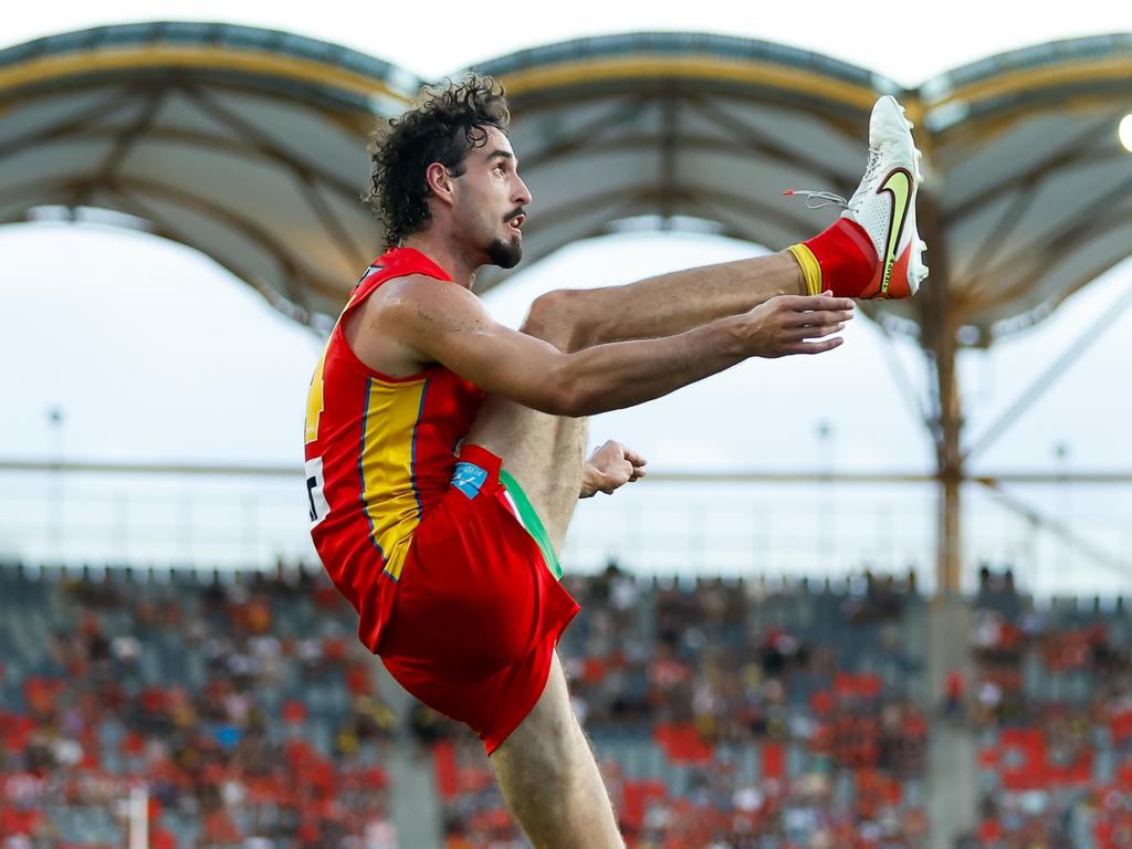 Ben King starred for the Suns in their first-up encounter with Richmond. Picture: Dylan Burns/AFL Photos via Getty Images.