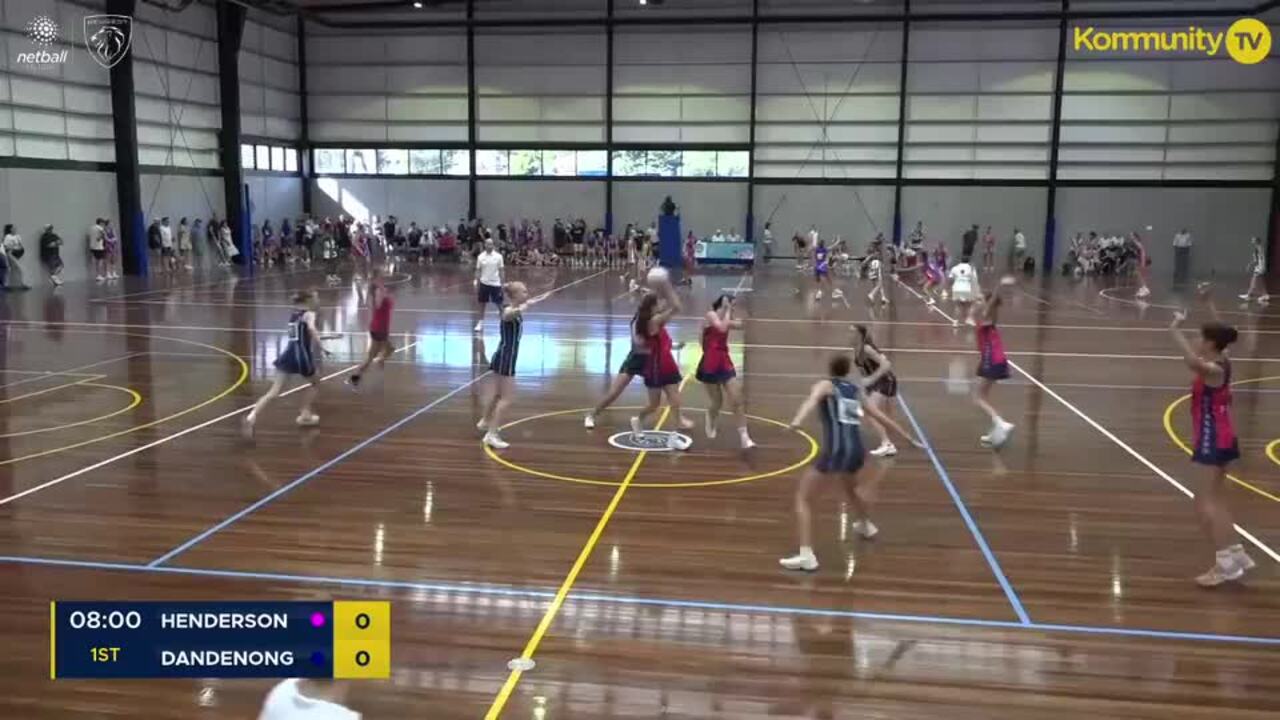 Replay: Henderson v Dandenong Valley (15&U) - 2025 Netball Victoria State Titles Day 3