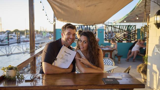 Emily Weir and Tristan Gorey behind the scenes at Bird’s Fish Bar. Photo: Jeremy Greive