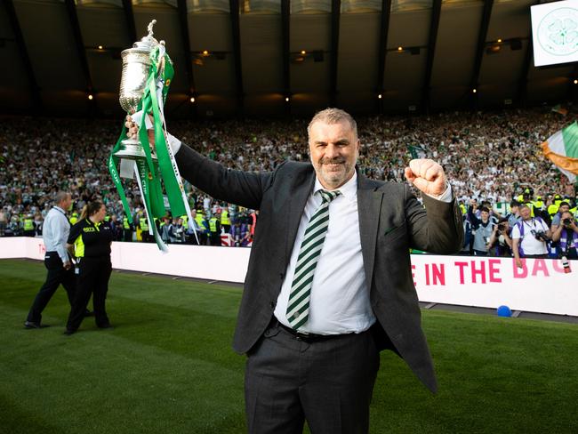 Ange Postecoglou was incredible with Celtic. Picture: Getty Images