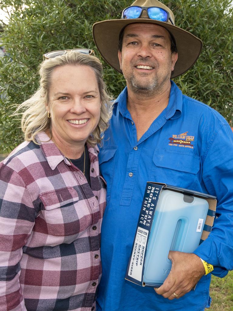 Simone and Andy Pepin at Meatstock, Toowoomba Showgrounds. Saturday, April 9, 2022. Picture: Nev Madsen.