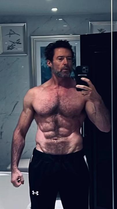 Hugh Jackman posts shirtless selfie with intimate voice note