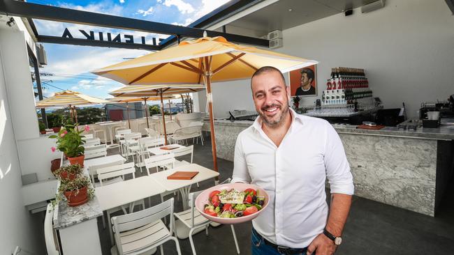 Restaurateur Simon Gloftis at Hellenika. Picture: NIGEL HALLETT