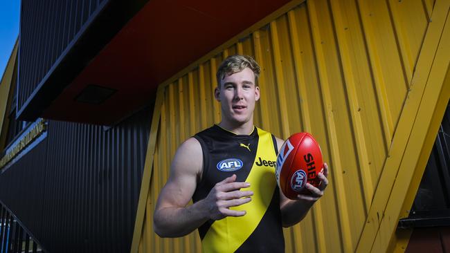 Tom Lynch is officially a Tiger, after Richmond Football club secured the Gold Coast restricted free agent on a seven-year deal. Picture By Wayne Taylor. Monday 8th October 2018.