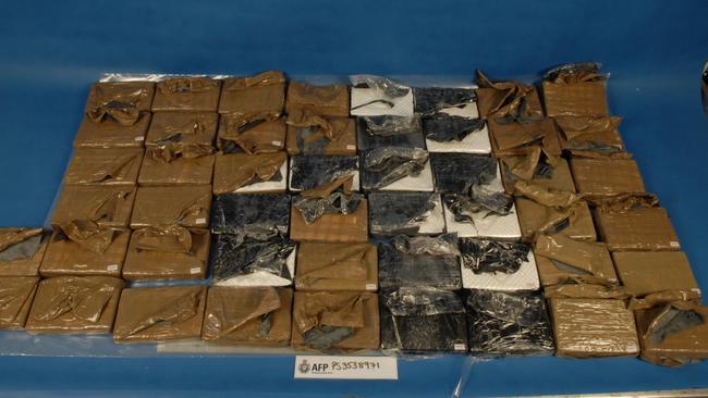 Cocaine seized as part of the police operation. Picture: File
