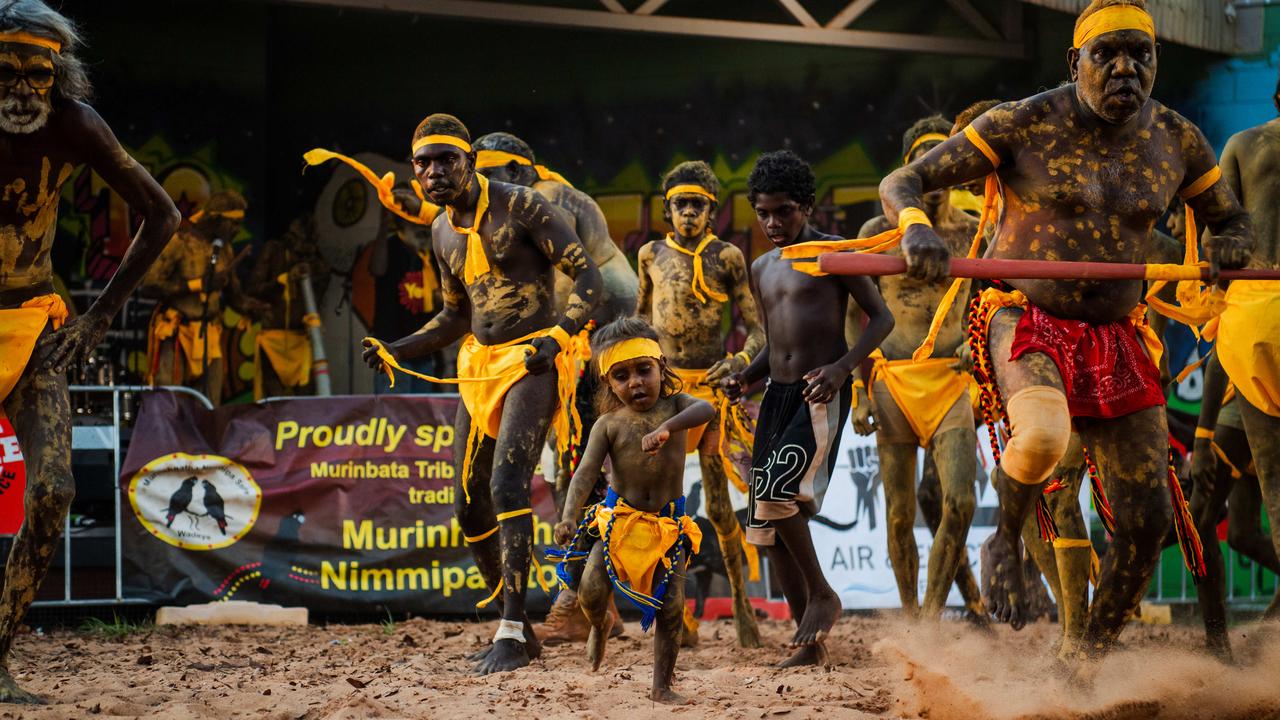 Lirrga ceremonial group perform cultural dances. Picture: Pema Tamang Pakhrin