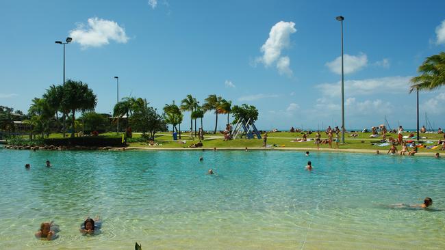 Airlie Beach Lagoon where a father and son drowned. Picture: Supplied