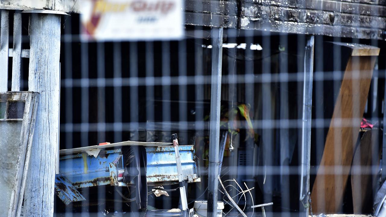 Fire crews have fought for more than half-an-hour to bring a house fire under control in the Townsville suburb of Hermit Park on Sunday night. PICTURE: MATT TAYLOR.