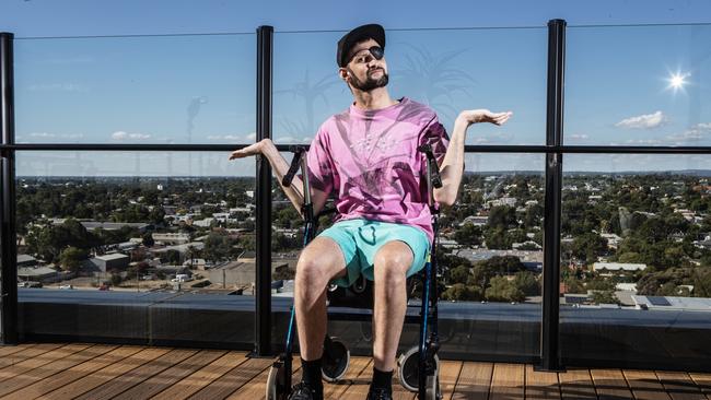 Luke Mann is performing a comedy show this year after his life-changed in 2018 when he had a stroke. Picture: Simon Cross