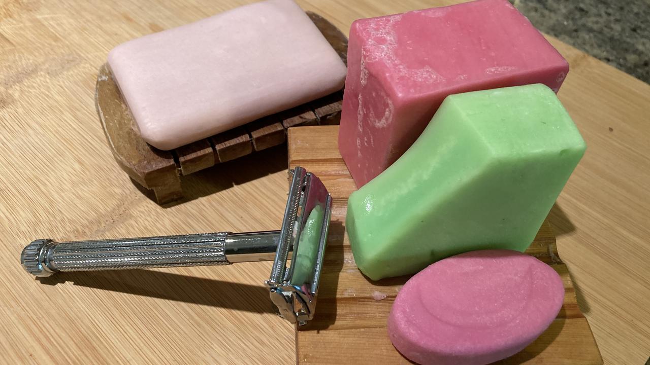 Shampoo and conditioner bars are popular are widely available.