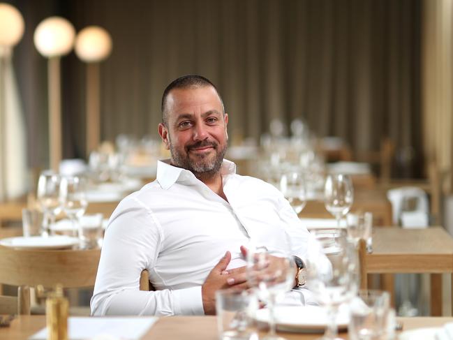 Simon Gloftis at his other restaurant Hellenika. Picture: Peter Wallis.