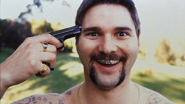 Actor Eric Bana as Mark 'Chopper' Read in a scene from the 2000 film <i>Chopper</i>. Photo: Supplied