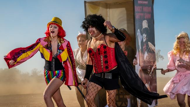 Outback Winton Festival’s Mae Evert, Claudia Savic, Mark Tattan, Elizabeth Trad, Sommer Lewis.