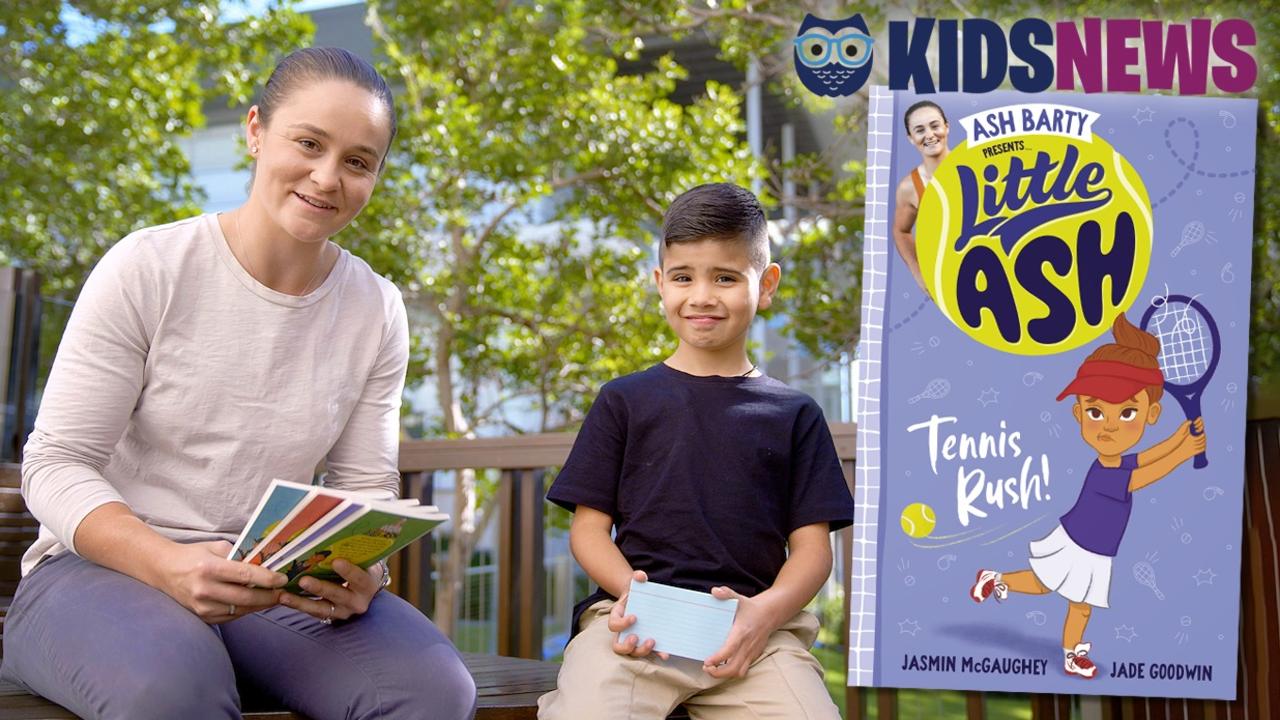 Kids News cub reporter Leonel Molina interviewed retired tennis champ Ash Barty about her Little Ash children’s book series. Picture: HarperCollins