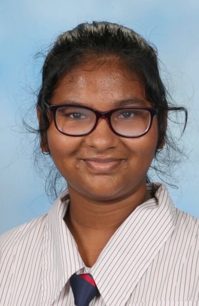 Angelin Ravikumar, Bellbird Park State Secondary College, academic prefect.