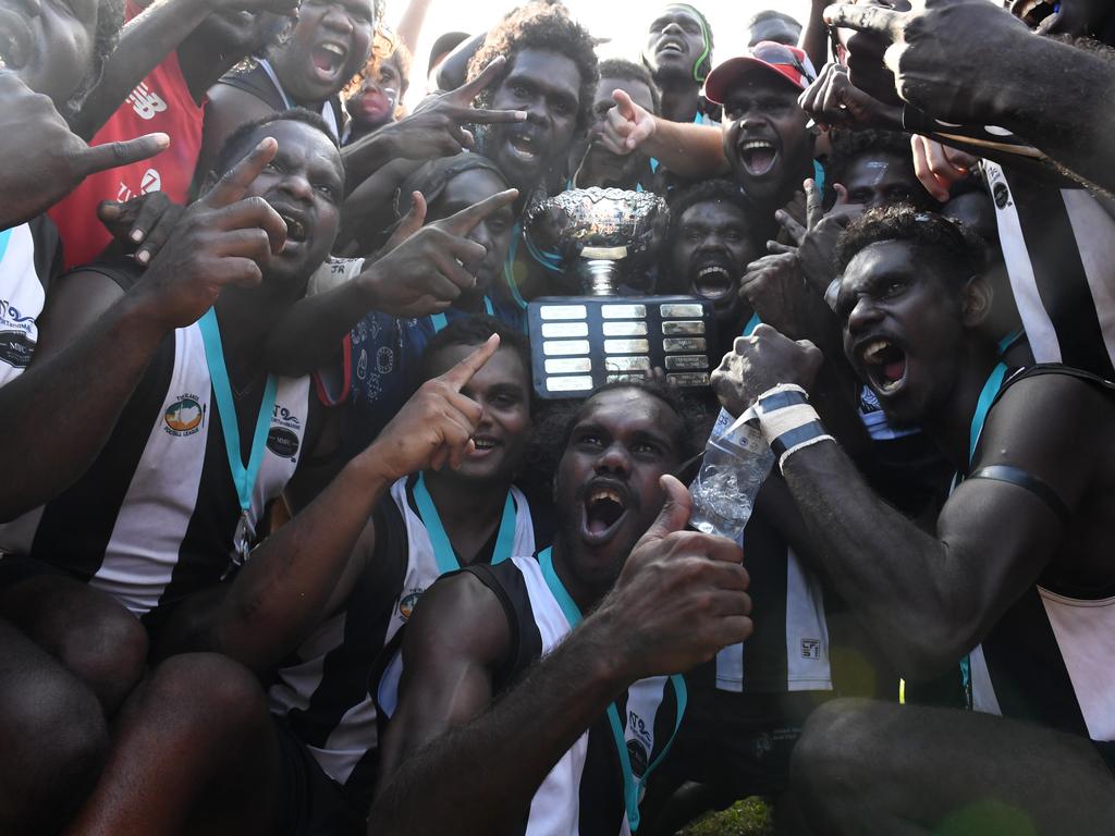 Muluwurri Magpies won the 2021-22 Tiwi Islands Football League grand final. Picture: (A) manda Parkinson