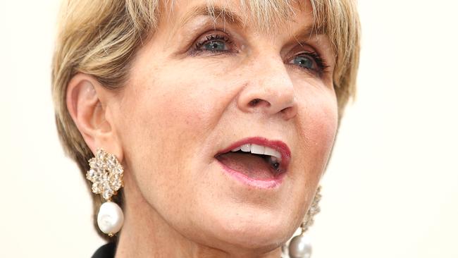 Julie Bishop has spoken up. Picture: Cameron Spencer/Getty Images