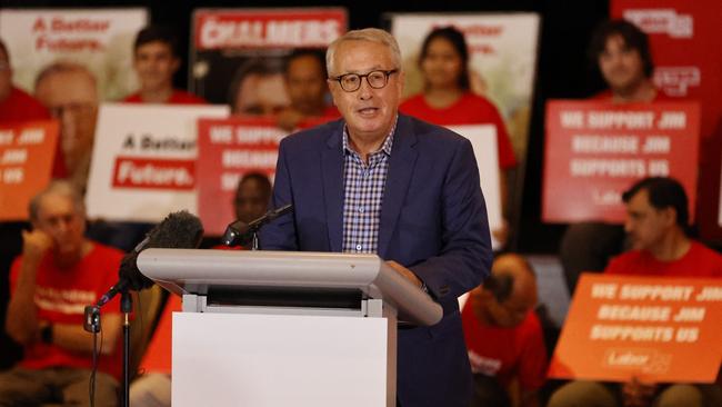 Wayne Swan speaks in support of Jim Chalmers in Logan in April 2022. Picture: Tim Hunter