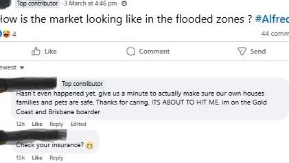 investor interest in what happens to the Queensland property market after Alfred is high.