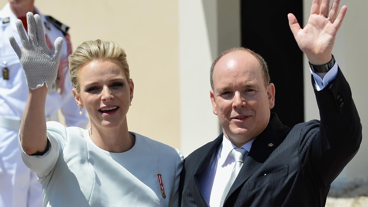 Prince Albert and Princess Charlene of Monaco at the baptism of their twins Jacques and Gabriella in 2015. Picture: Charly Gallo / Monaco Press Center via Getty Images