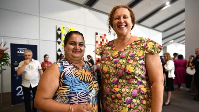 Shipra Soni and Mary Linnell at the 2024 NT Australian of the Year Awards at the Darwin Convention Centre on Monday, November 6.