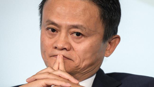 (FILES) This file photo taken on October 2, 2018 shows Alibaba Group co-founder and executive chairman Jack Ma attending the opening debate of the 2018 edition of the WTO public forum on sustainable trade, at the WTO headquarters in Geneva. - China's Ant Group said on January 7, 2023 that it would adjust its shareholding structure so that its billionaire founder Jack Ma would no longer hold control over the fintech giant. (Photo by Fabrice COFFRINI / AFP)