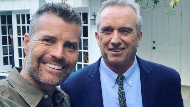 Pete Evans, pictured here with prominent anti-vaxxer Robert F. Kennedy Jr, has come under fire for sharing supposed coronavirus cures. Picture: Instagram