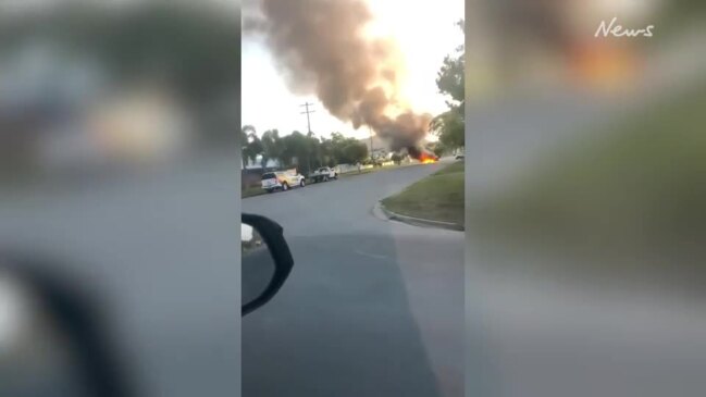 Car fire near Townsville airport