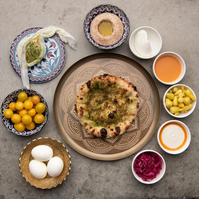 The mezze plate at the adjoining Gerard's Bar