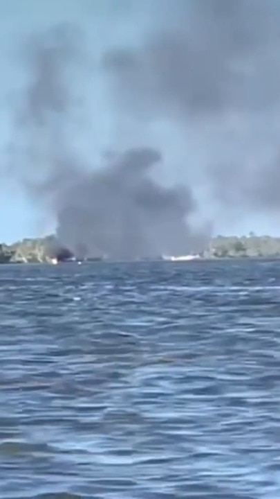 WATCH: Gold Coast boat fire after gas bottle explosion