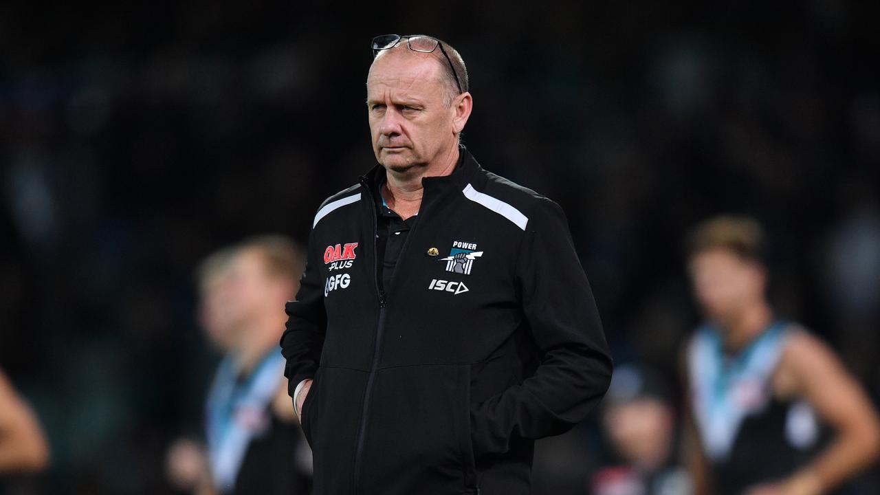 Ken Hinkley is happy to be 4-2. Picture: AAP Images 