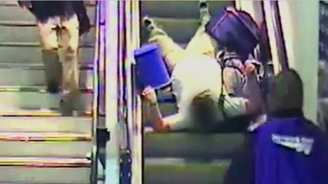 CCTV footage shows escalator falls in UK’s Birmingham New Street ...