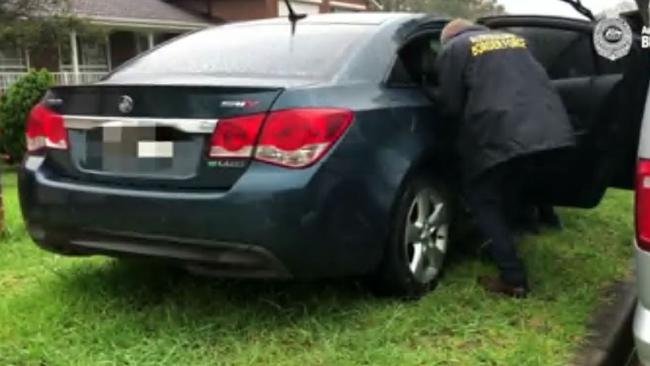 The man’s Albion Park home was raided on Wednesday. Picture: Australian Border Force. 