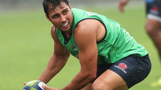 Nick Phipps during Waratahs training Bus Loop oval, Moore Park. Picture. Phil Hillyard