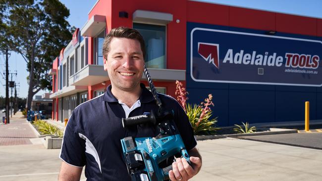 Adam Peach has remained with the Bunnings-owned Adelaide Tools business at Mile End South. Picture: Matt Loxton