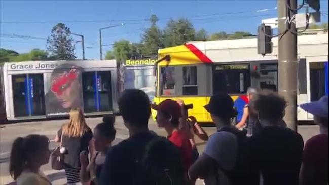 Tram towed clear of Adelaide's busiest intersection