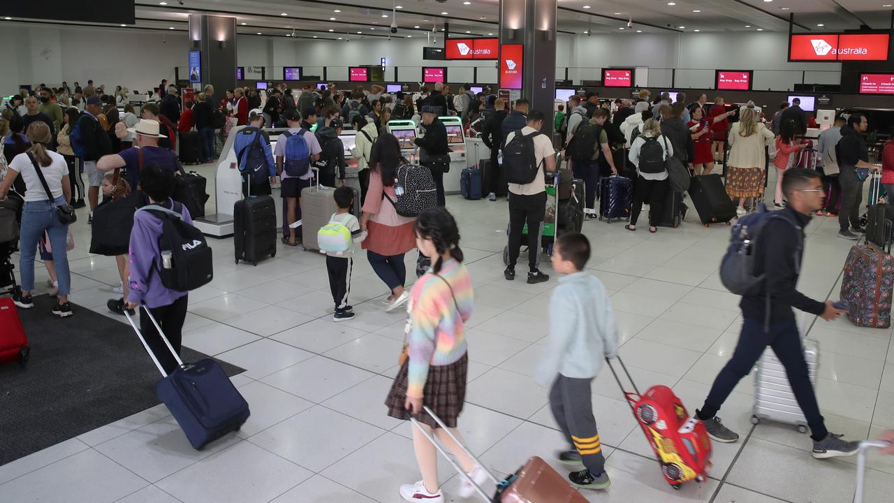 Australia’s biggest airports and airlines are bracing for the Easter rush. Picture: David Crosling