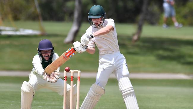 Iona College batsman Zayne Thomas. Picture, John Gass