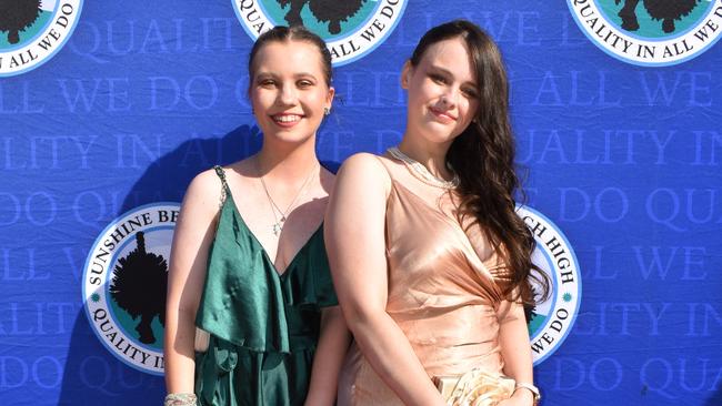 Students at the Sunshine Beach State High School formal 2024.