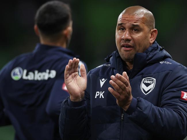 Melbourne Victory coach Patrick Kisnorbo wasn’t happy with Daniel Arzani’s reaction to being named on the bench for the Australia Cup final. Picture: Daniel Pockett/Getty Images