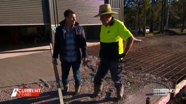 Concreter Steve aired his frustrations to A Current Affair. Picture: Nine