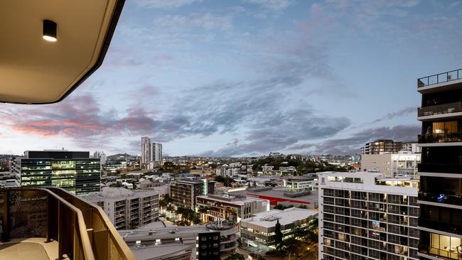 The view from one of Chester &amp; Ella's penthouses, which are for sale. Image supplied by Kokoda Property.