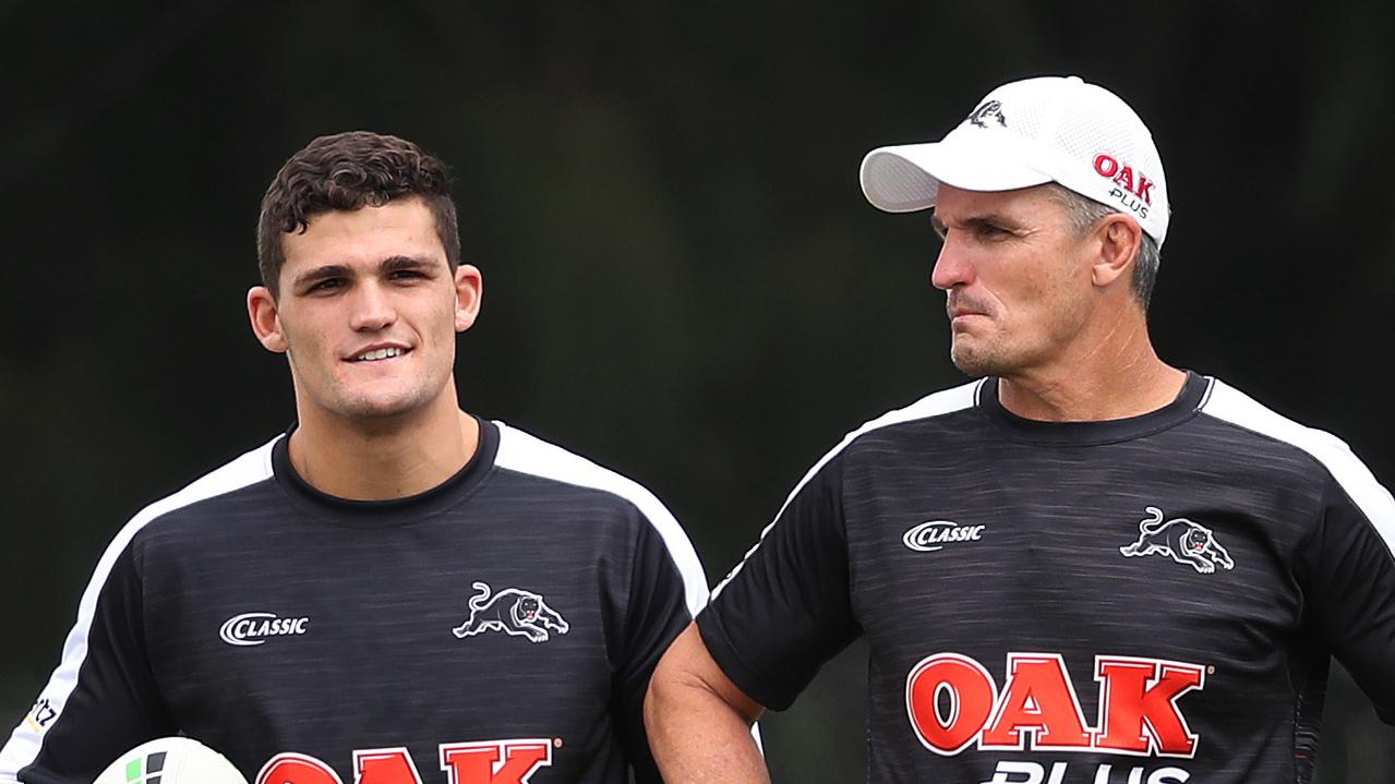 Nathan Cleary with his father coach Ivan Cleary