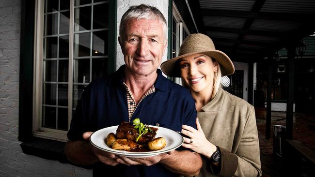 John Magner, pictured with daughter Regina, have turned Drouin’s Robin Hood Inn into a fine dining destination. Picture: Nicole Cleary